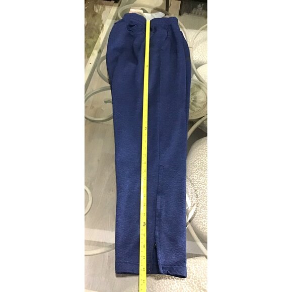ADIDAS-MENS BLUE STRAIGHT LEG JOGGER SWEATPANTS Men’s SIZE X-LARGE - Picture 5 of 6